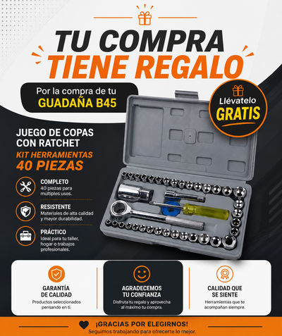 set de 40 piezas de copas Solo sera valido por la compra de la guadaña B45