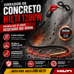 Vibrador de Concreto Industrial HILTI 1200W